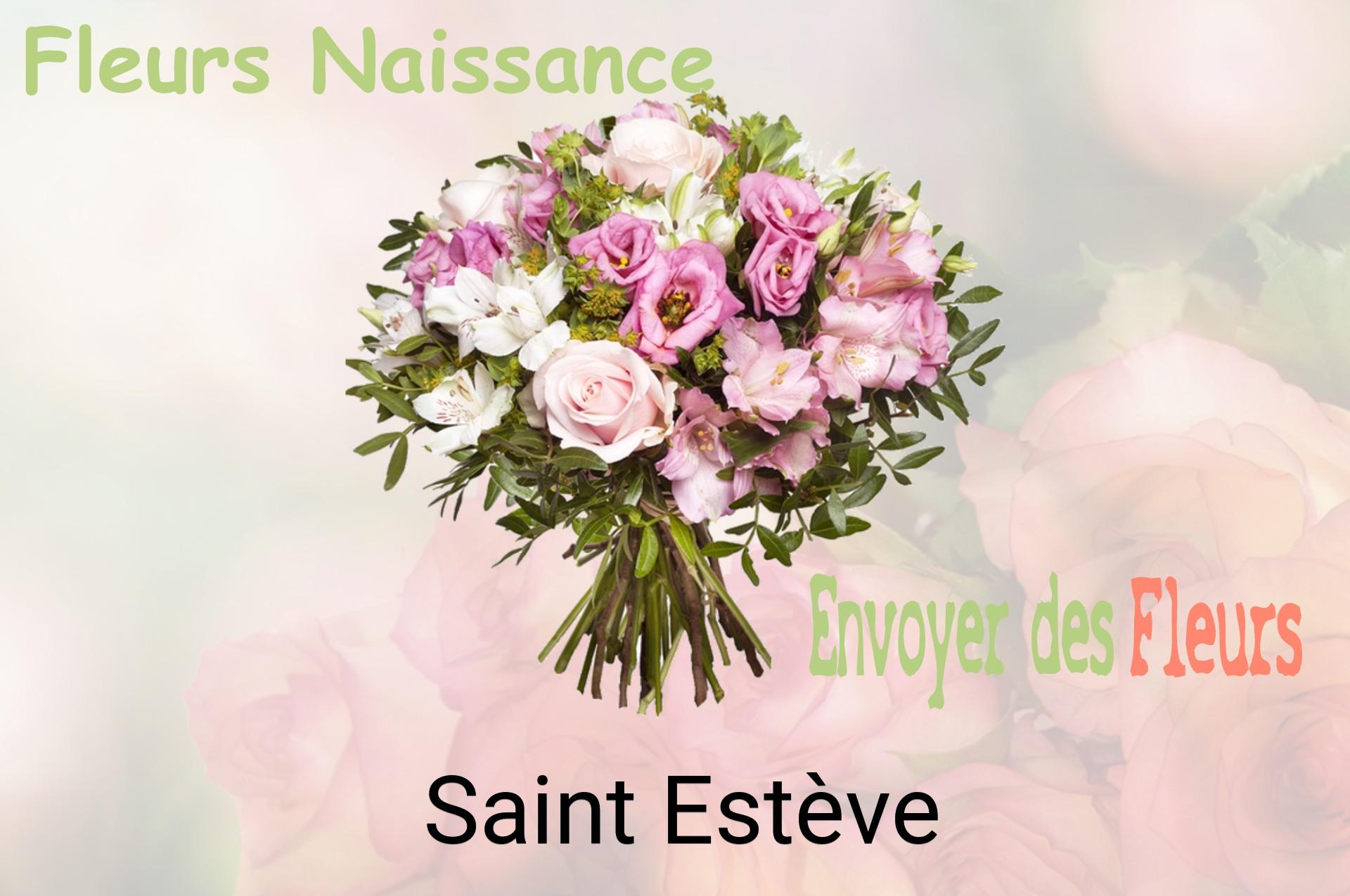 Bouquet de fleurs de naissance livré à Saint-Estève